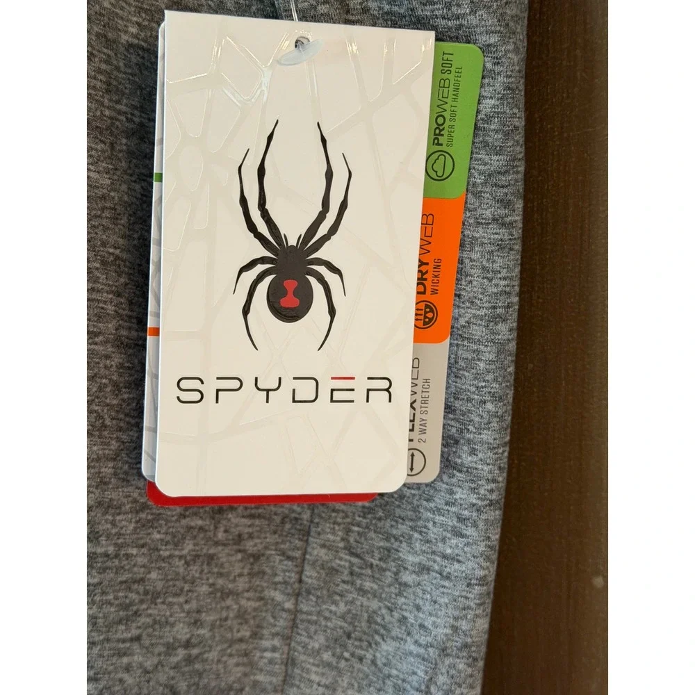 Spyder Mens Polar Heather Gray DryWeb Wicking Active T-Shirt SMK118 New